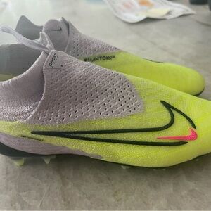 Nike Yellow and Purple Sneakers with Striking Design